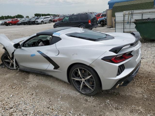 1G1Y82D42L5106499 - 2020 CHEVROLET CORVETTE STINGRAY 3LT SILVER photo 2