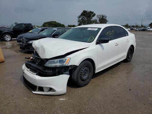 3VW2K7AJ4CM366741 - 2012 VOLKSWAGEN JETTA BASE Weiß Foto 1