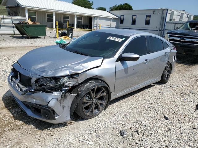 2HGFC2F83MH556123 - 2021 HONDA CIVIC SPORT 银色 照片 1