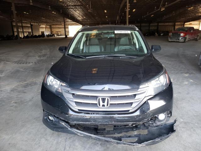 2HKRM4H77EH696161 - 2014 HONDA CR-V EXL BLACK photo 5