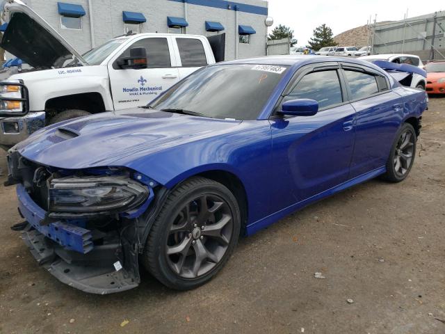 2C3CDXHG4KH710467 - 2019 DODGE CHARGER GT BLUE photo 1