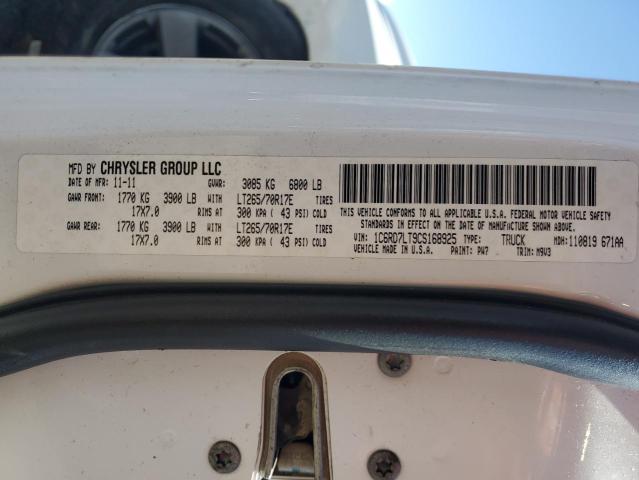 1C6RD7LT9CS168925 - 2012 DODGE RAM 1500 SLT Ağ foto 13