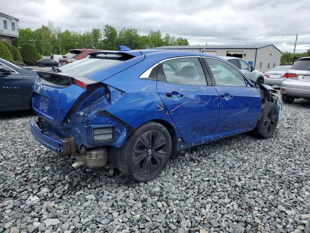 SHHFK7H84JU422121 - 2018 HONDA CIVIC EXL BLUE photo 3