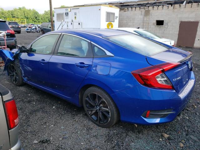 2HGFC2F84KH551798 - 2019 HONDA CIVIC SPORT BLUE photo 2