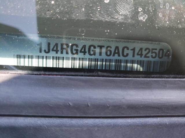 1J4RG4GT6AC142504 - 2010 JEEP COMMANDER SPORT შავი ფოტო 13