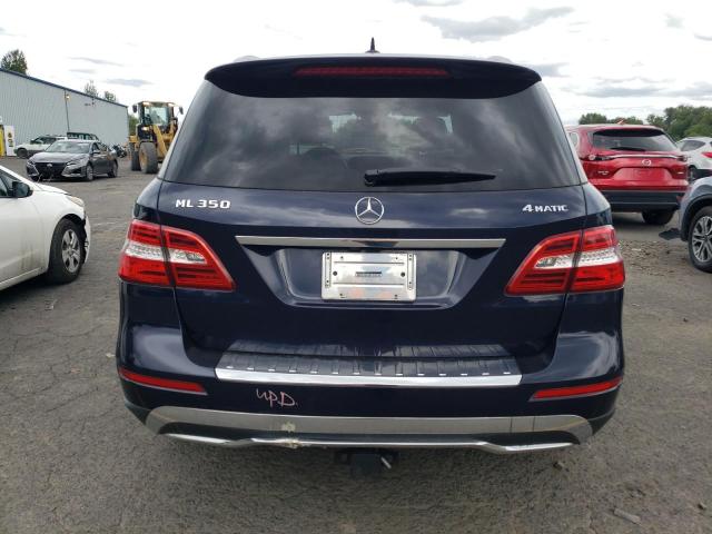 4JGDA5HB5CA027013 - 2012 MERCEDES-BENZ ML 350 4MATIC BLUE photo 6