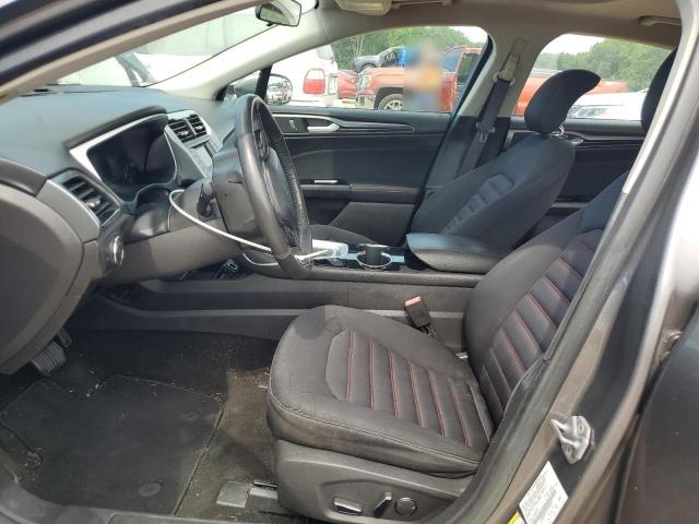 1FA6P0H74E5359343 - 2014 FORD FUSION SE GRAY photo 7