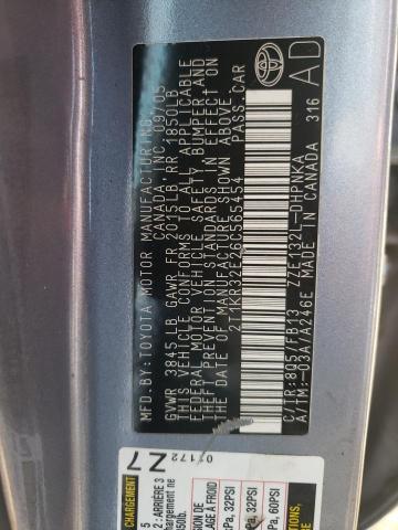 2T1KR32E26C565454 - 2006 TOYOTA COROLLA MA XR BLUE photo 13