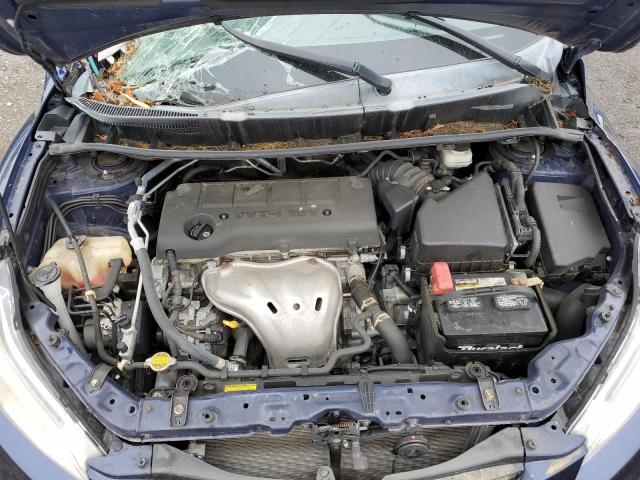 2T1LE4EE8DC022768 - 2013 TOYOTA COROLLA MA S BLUE photo 11