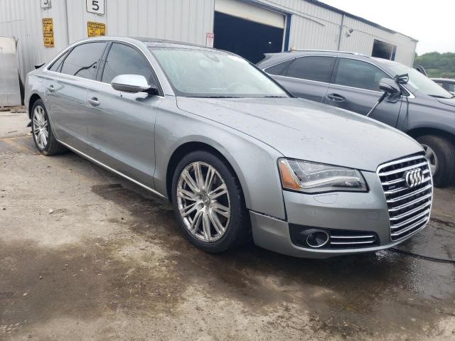 WAURGAFD2DN003555 - 2013 AUDI A8 L QUATTRO BLUE photo 4