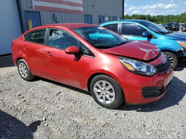 KNADM4A34E6377020 - 2014 KIA RIO LX RED photo 4