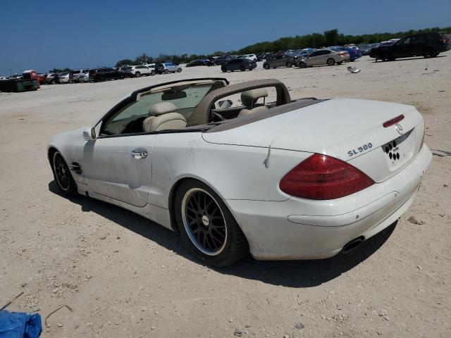 WDBSK75F54F067428 - 2004 MERCEDES-BENZ SL 500 WHITE photo 2