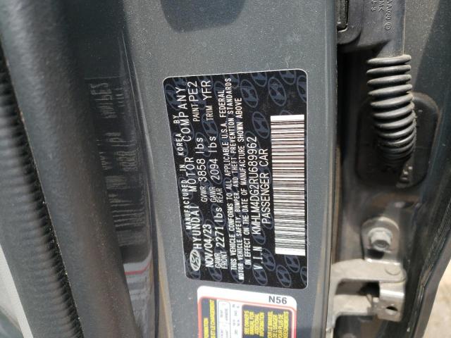 KMHLM4DG2RU689962 - 2024 HYUNDAI ELANTRA SEL GRAY photo 12