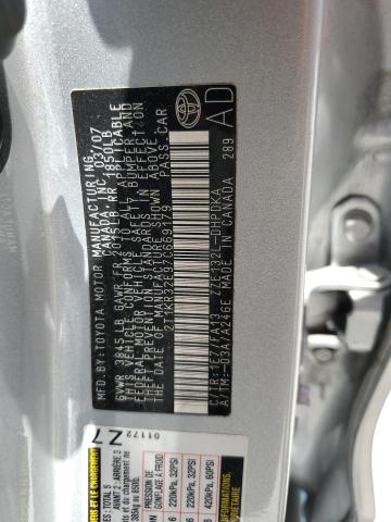 2T1KR32E97C669179 - 2007 TOYOTA COROLLA MA XR SILVER photo 13