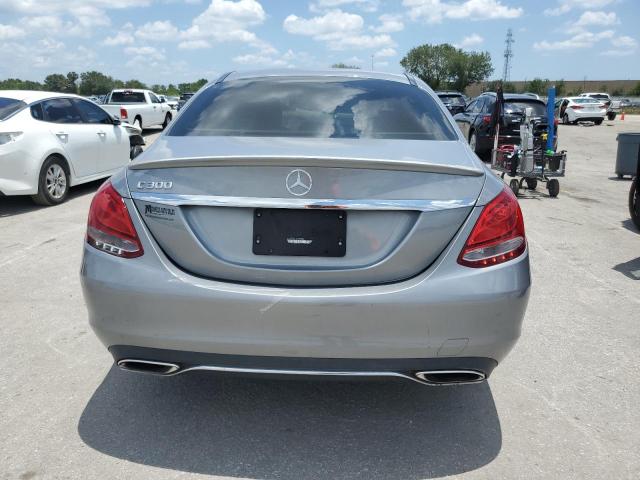 55SWF4JB3GU107585 - 2016 MERCEDES-BENZ C 300 SILVER photo 6