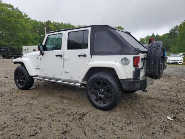 1C4HJWEG4DL562951 - 2013 JEEP WRANGLER U SAHARA 白色 照片 2