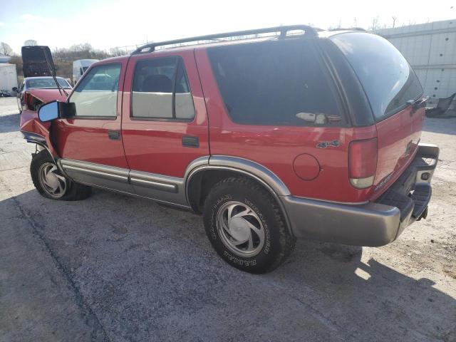 1GNDT13W4Y2165328 - 2000 CHEVROLET BLAZER RED photo 2