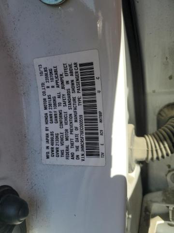 JHMCR5F76EC000559 - 2014 HONDA ACCORD PLUG-IN HYBRID WHITE photo 12