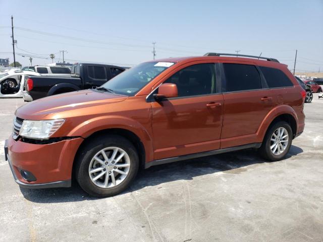 3C4PDCBG5DT625887 - 2013 DODGE JOURNEY SXT ORANGE photo 1