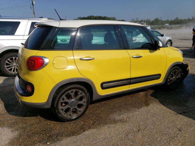 ZFBCFADH5EZ010076 - 2014 FIAT 500L TREKKING YELLOW photo 3