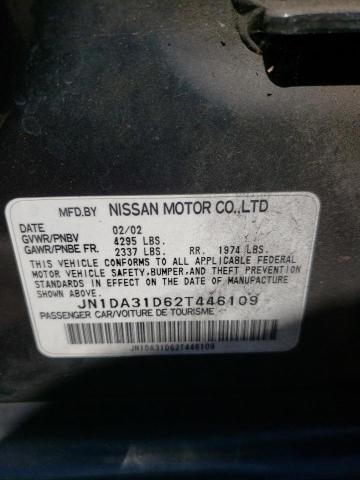 JN1DA31D62T446109 - 2002 NISSAN MAXIMA GLE GRAY photo 12