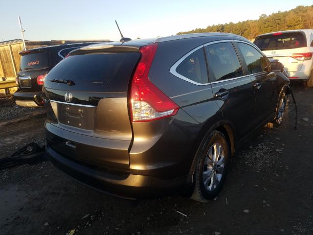 2HKRM3H7XEH536852 - 2014 HONDA CR-V EXL GRAY photo 4