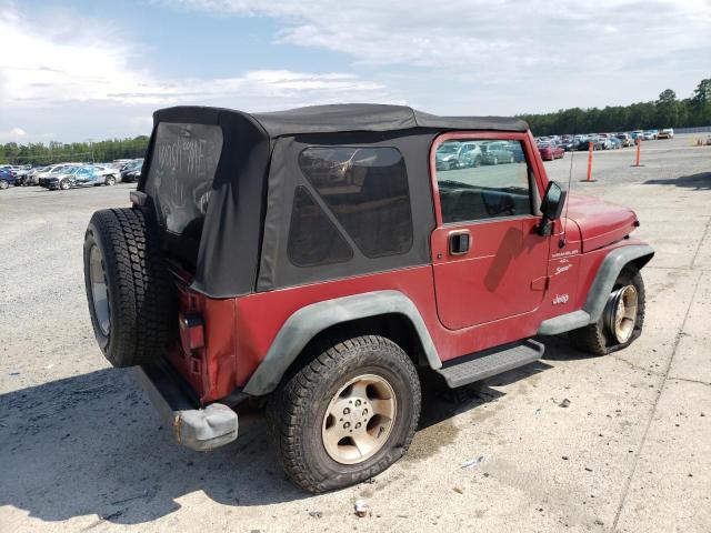 1J4FY19S9XP462808 - 1999 JEEP WRANGLER / SPORT RED photo 3