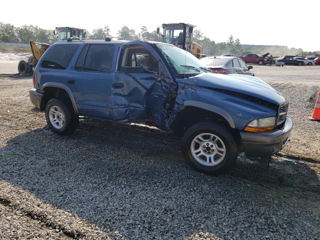 1B4HR38N82F209770 - 2002 DODGE DURANGO SPORT BLUE photo 4