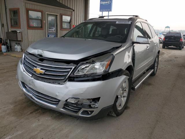 1GNKVJKD0EJ232249 - 2014 CHEVROLET TRAVERSE LTZ SILVER photo 1