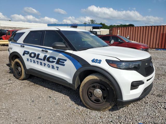 1FM5K8AB8NGA39881 - 2022 FORD EXPLORER POLICE INTERCEPTOR WHITE photo 4