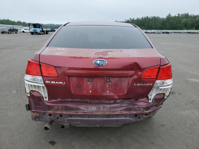 4S3BMBA67B3257539 - 2011 SUBARU LEGACY 2.5I MAROON photo 6