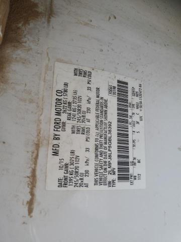 2LMPJ8LP5GBL38392 - 2016 LINCOLN MKX RESERVE თეთრი ფოტო 12