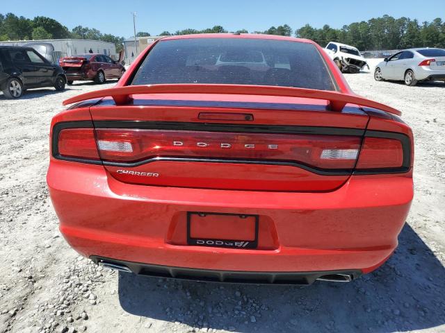 2C3CDXBG0EH286251 - 2014 DODGE CHARGER SE RED photo 6