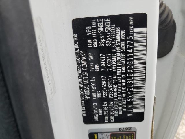 5XYZU3LBXDG114775 - 2013 HYUNDAI SANTA FE SPORT 白色 照片 13