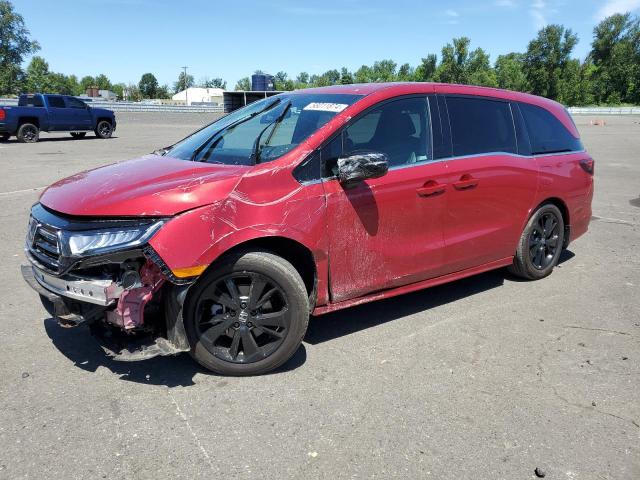 5FNRL6H70PB034440 - 2023 HONDA ODYSSEY SPORT-L RED photo 1