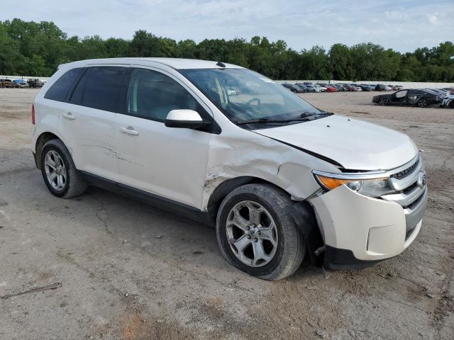 2FMDK3JC5EBB62942 - 2014 FORD EDGE SEL WHITE photo 4