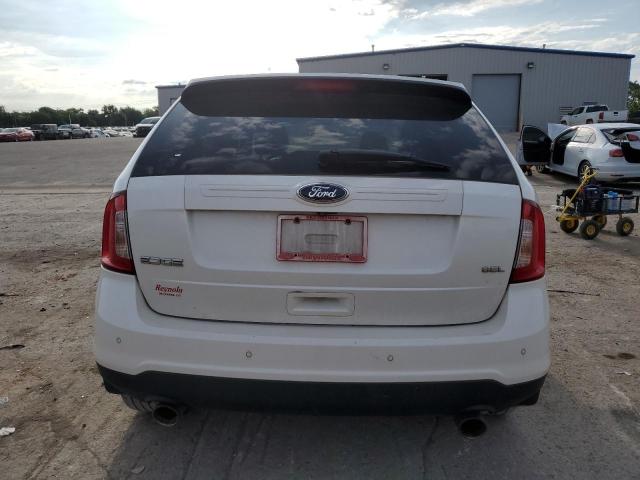 2FMDK3JC5EBB62942 - 2014 FORD EDGE SEL WHITE photo 6