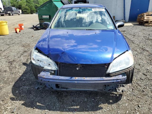 1HGES16355L005838 - 2005 HONDA CIVIC DX VP Mavi foto 5
