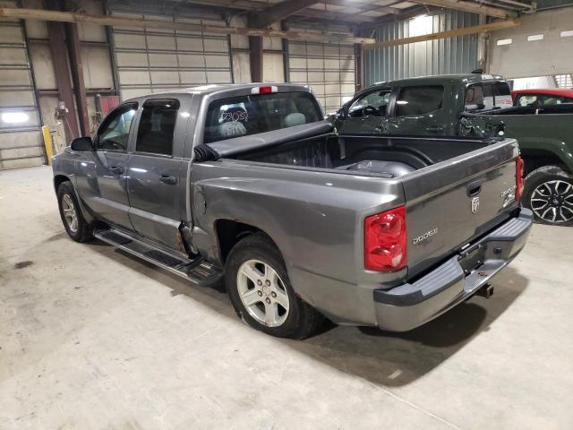 1D7RE3GK2BS553537 - 2011 DODGE DAKOTA SLT GRAY photo 2