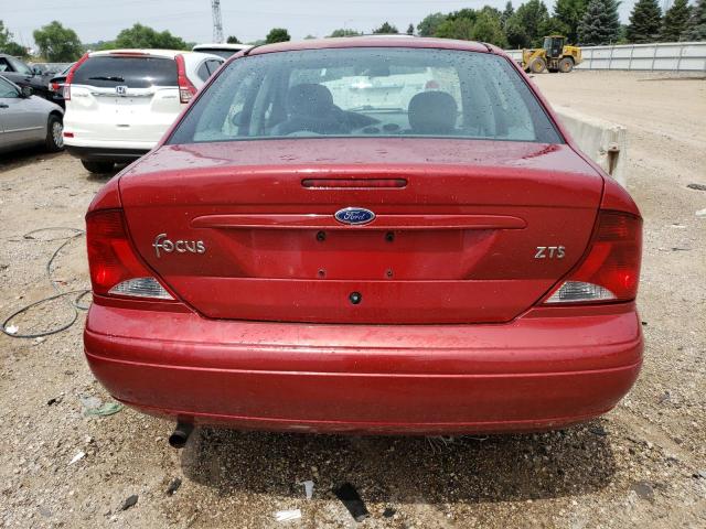 1FAFP38Z94W121774 - 2004 FORD FOCUS ZTS RED photo 6