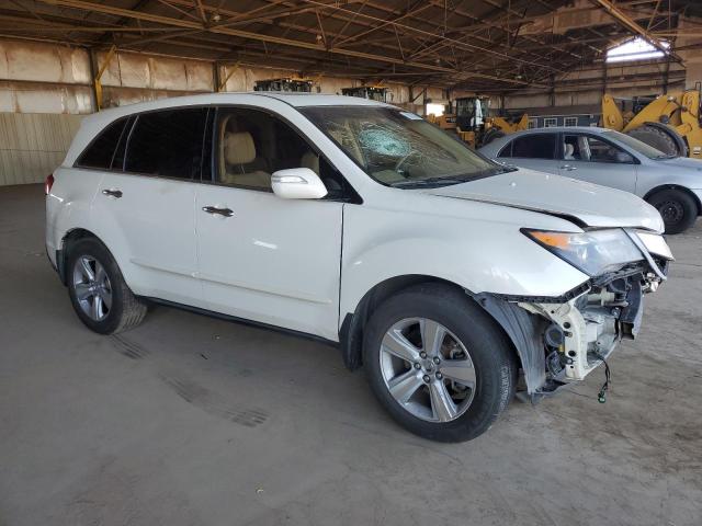 2HNYD2H65AH505521 - 2010 ACURA MDX TECHNOLOGY Biały zdjęcie 4