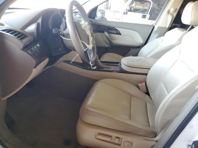 2HNYD2H65AH505521 - 2010 ACURA MDX TECHNOLOGY Biały zdjęcie 7