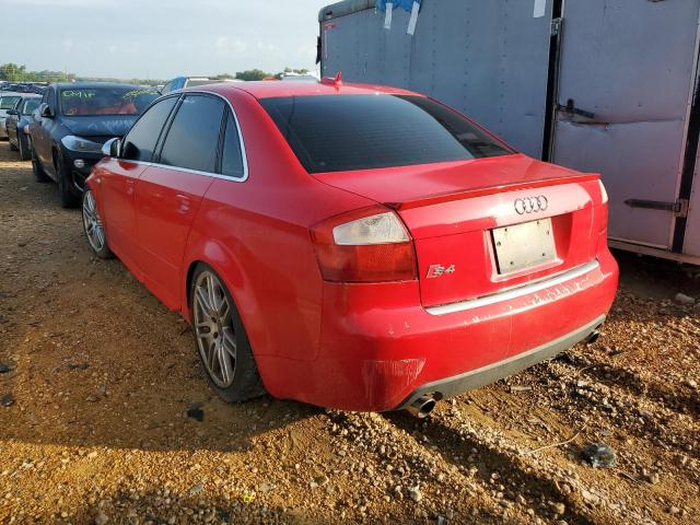 WAUPL68E35A054142 - 2005 AUDI S4 RED photo 3