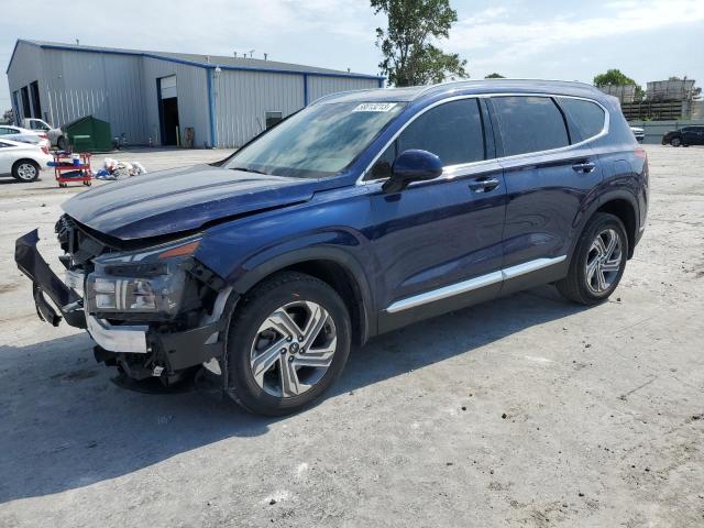 5NMS24AJXMH362201 - 2021 HYUNDAI SANTA FE SEL BLUE photo 1