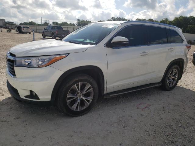 5TDKKRFH0FS116227 - 2015 TOYOTA HIGHLANDER XLE WHITE photo 1