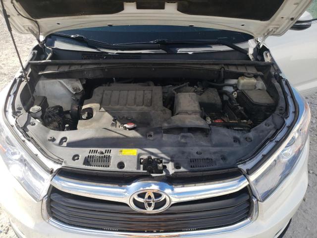 5TDKKRFH0FS116227 - 2015 TOYOTA HIGHLANDER XLE WHITE photo 12