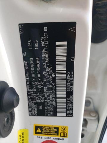 5TDKKRFH0FS116227 - 2015 TOYOTA HIGHLANDER XLE WHITE photo 13