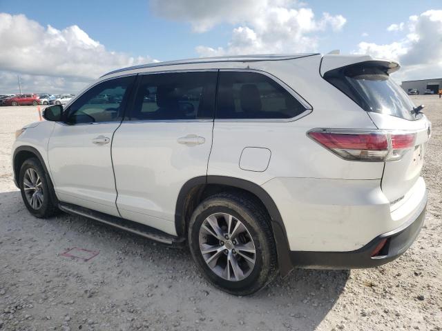 5TDKKRFH0FS116227 - 2015 TOYOTA HIGHLANDER XLE WHITE photo 2