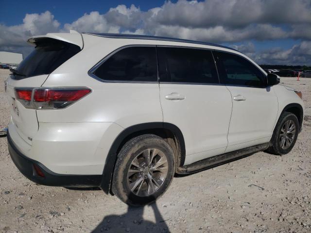 5TDKKRFH0FS116227 - 2015 TOYOTA HIGHLANDER XLE WHITE photo 3