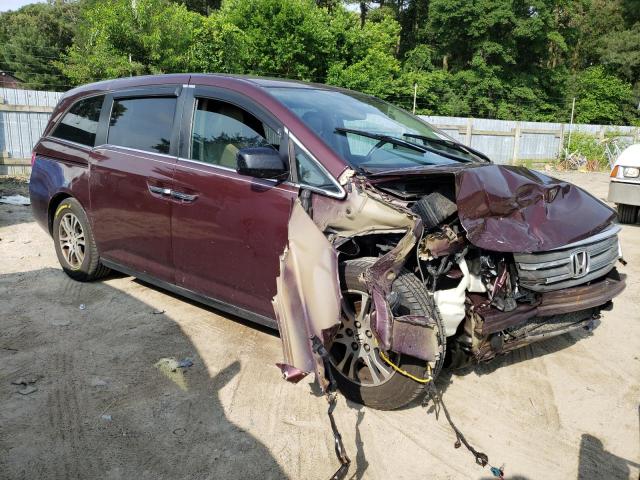 5FNRL5H67DB057324 - 2013 HONDA ODYSSEY EXL BURGUNDY photo 4